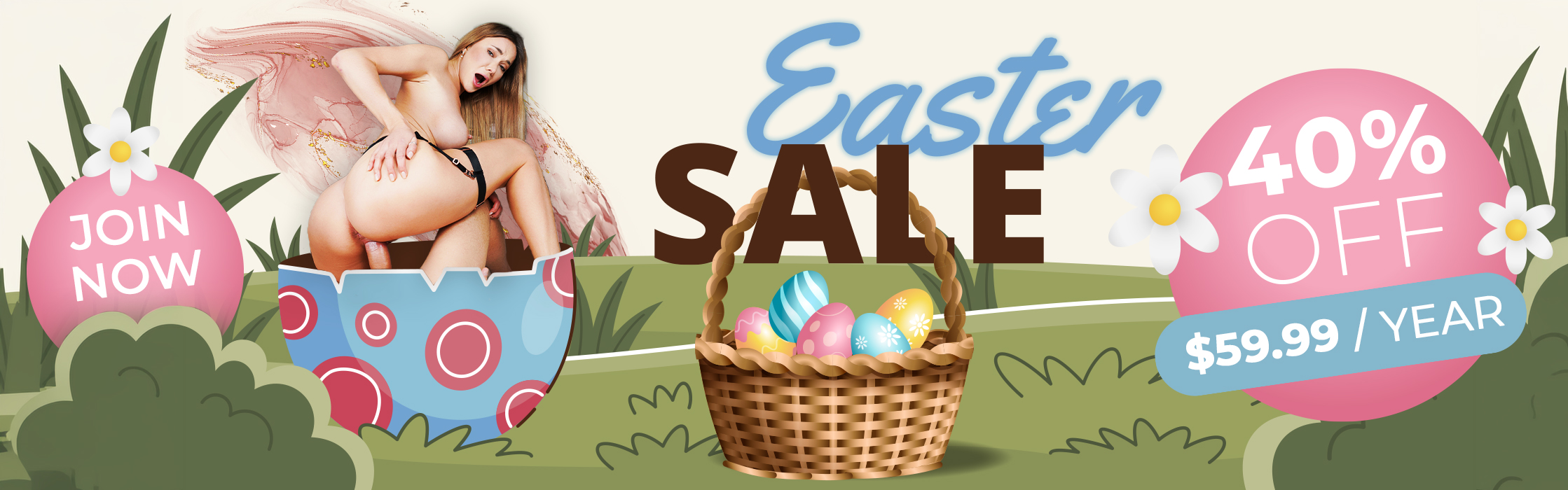 EASTER Sale on SexBabesVR